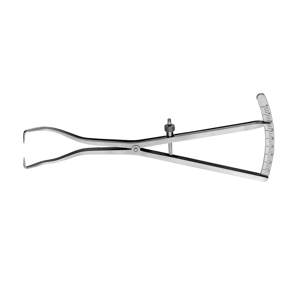 Messzirkel Castroviejo gebogen, 40mm