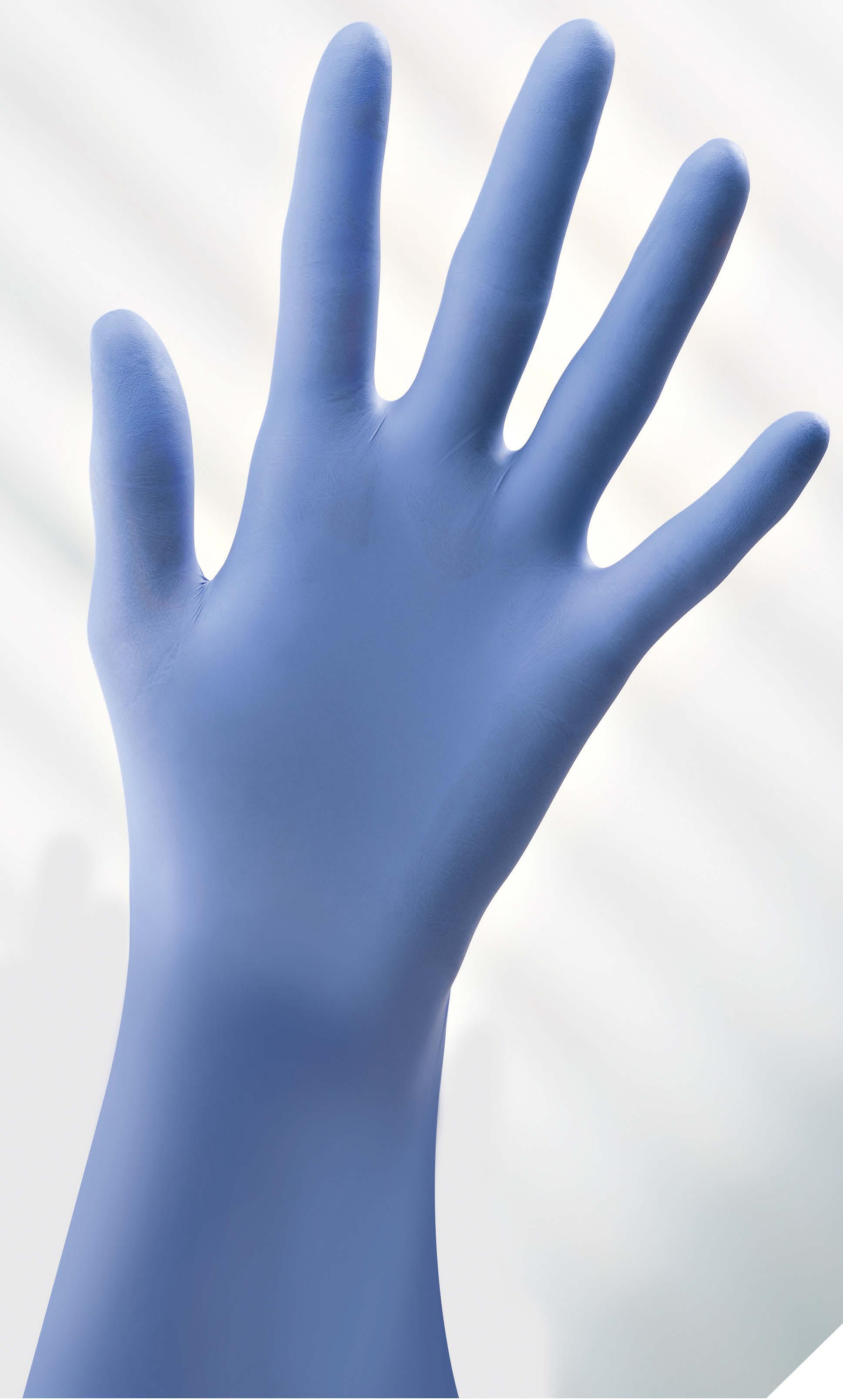 B.Braun Vasco® Protect Blue Nitrilhandschuh, antimikrobiell, puderfrei, latexfrei