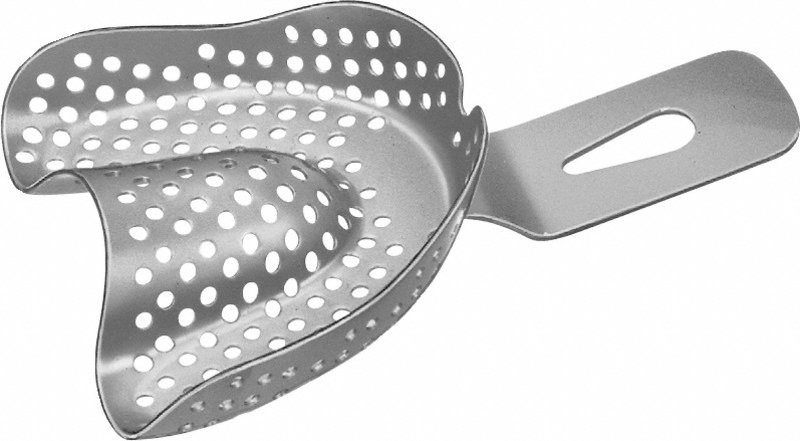 Abdrucklöffel, JESCO®,  perforiert, Fig. 3, OK, bezahnt