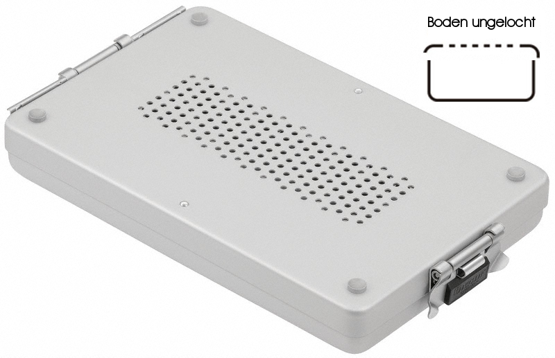 Sterilcontainer Dental 4,6 cm, Boden ungelocht