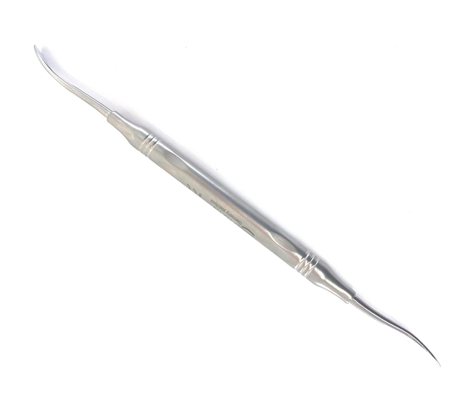 Raspatorium, 17, 5 cm, doppelendig, gebogen