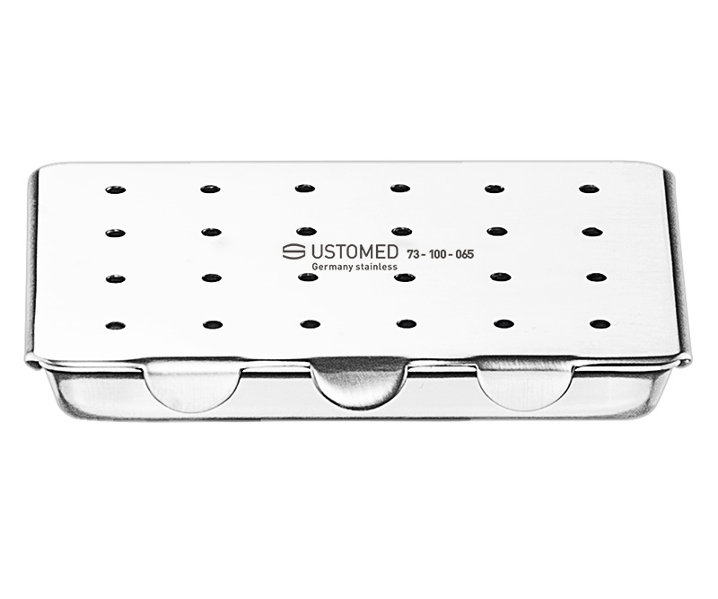 Nadel- u. Bohrer-Sterilisierdose, perf.